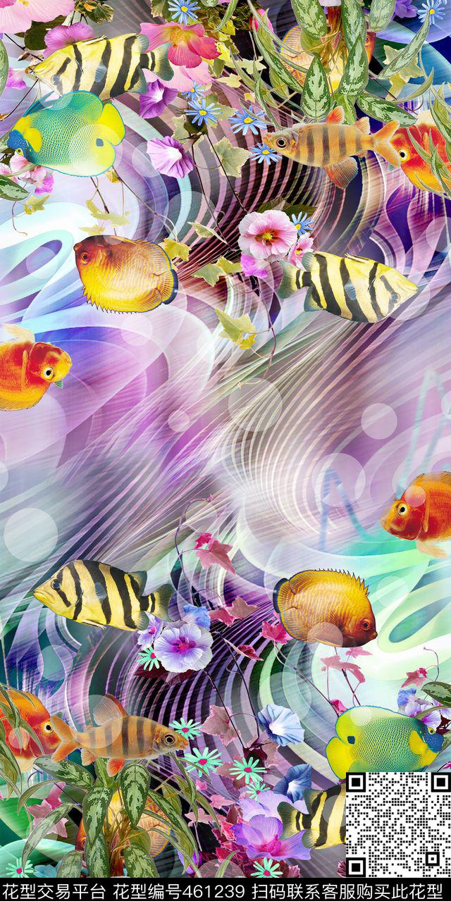 花卉时尚数码数码印花华亿平台下载（图片编号: 461239） - 瓦栏（Walan）