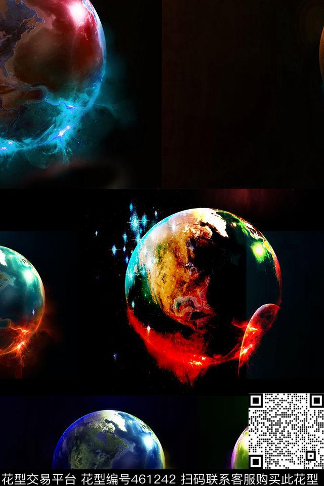 欧美数码幻彩写意数码印花华亿平台下载（图片编号: 461242） - 瓦栏（Walan）