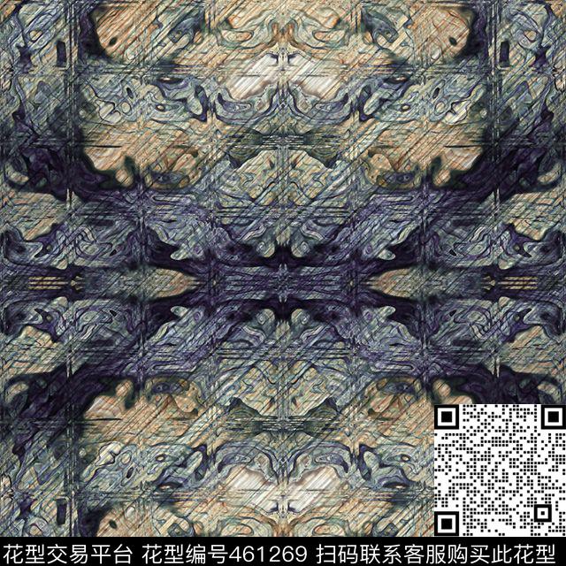 玻璃石纹抽象创意风数码印花华亿平台下载（图片编号: 461269） - 瓦栏（Walan）