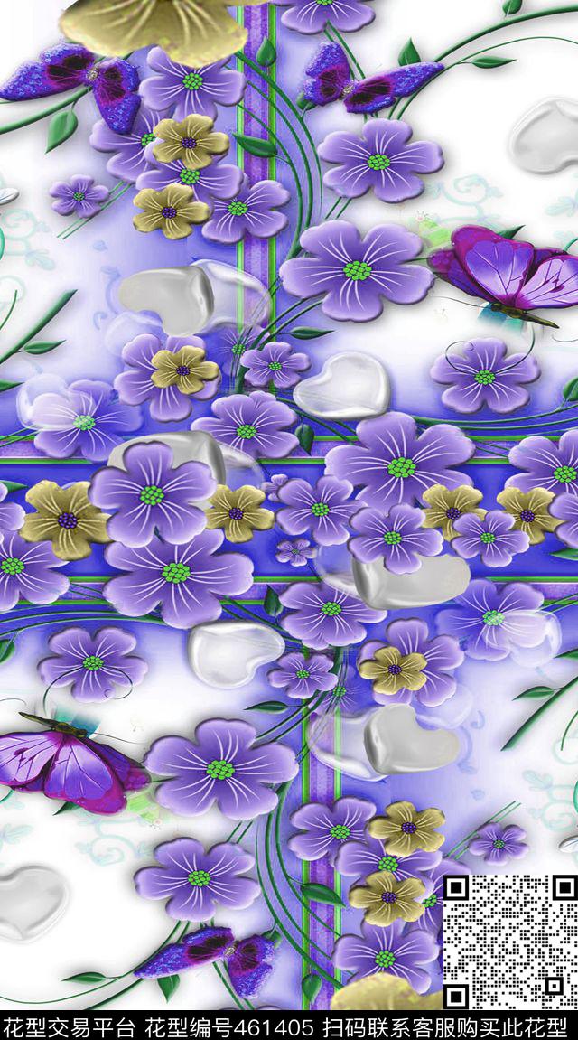 花卉花语美美数码印花华亿平台下载（图片编号: 461405） - 瓦栏（Walan）
