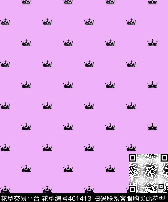 小清新皇冠数码印花华亿平台下载（图片编号: 461413） - 瓦栏（Walan）