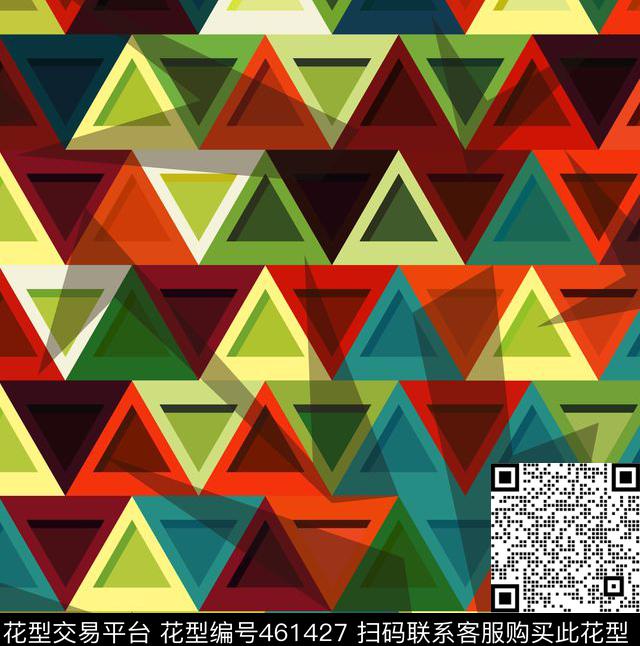 简约时尚3D立体几何秋冬女数码印花华亿平台下载（图片编号: 461427） - 瓦栏（Walan）