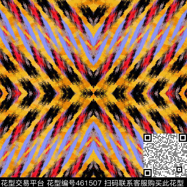 迷彩抽象手绘数码印花华亿平台下载（图片编号: 461507） - 瓦栏（Walan）