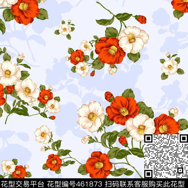 清爽清爽花卉沙发华亿平台传统印花华亿平台下载（图片编号: 461873） - 瓦栏（Walan）