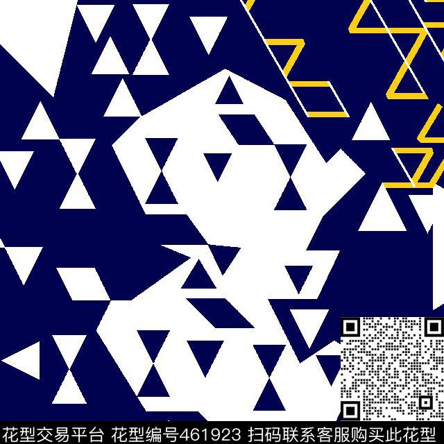 几何线条三角形传统印花华亿平台下载（图片编号: 461923） - 瓦栏（Walan）