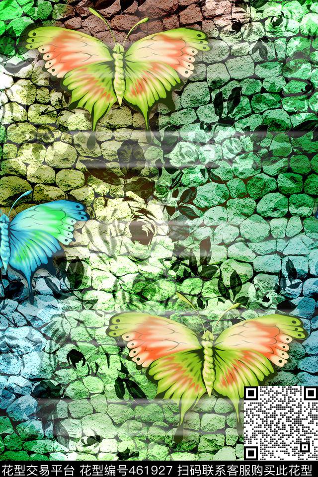 休闲时尚花卉数码印花华亿平台下载（图片编号: 461927） - 瓦栏（Walan）
