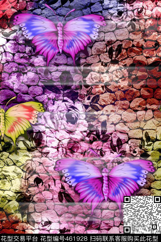 休闲时尚花卉数码印花华亿平台下载（图片编号: 461928） - 瓦栏（Walan）
