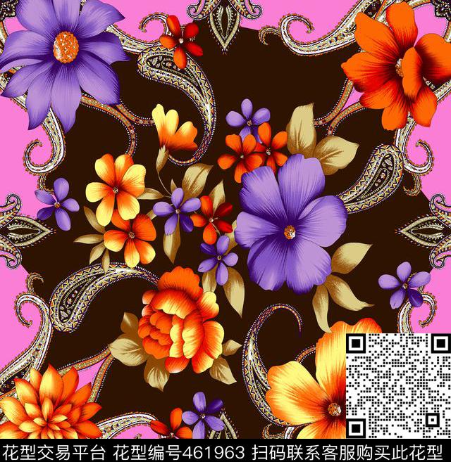 大方简单流行时尚传统印花华亿平台下载（图片编号: 461963） - 瓦栏（Walan）