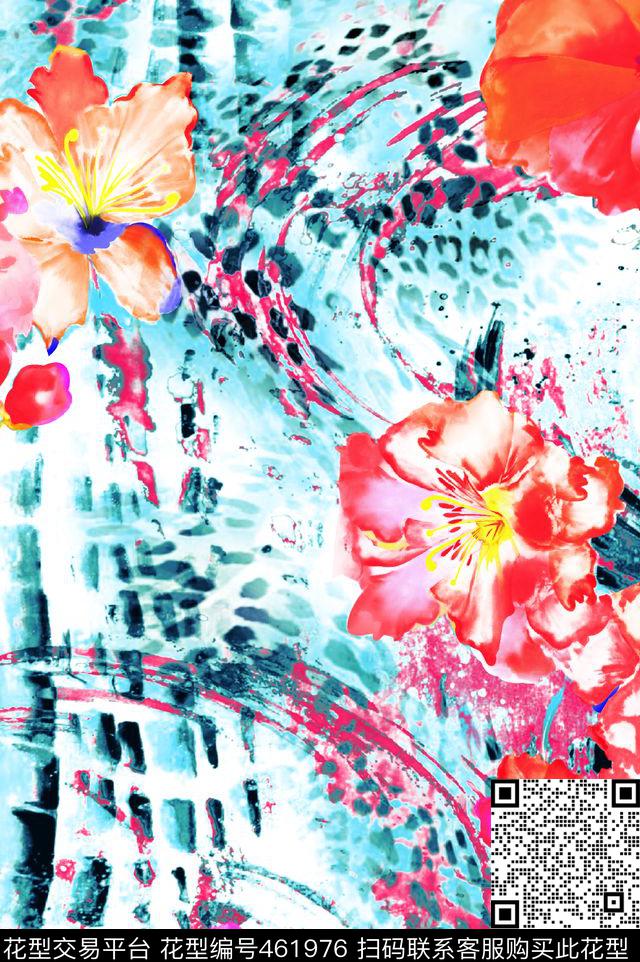 流行时尚复杂大方传统印花华亿平台下载（图片编号: 461976） - 瓦栏（Walan）