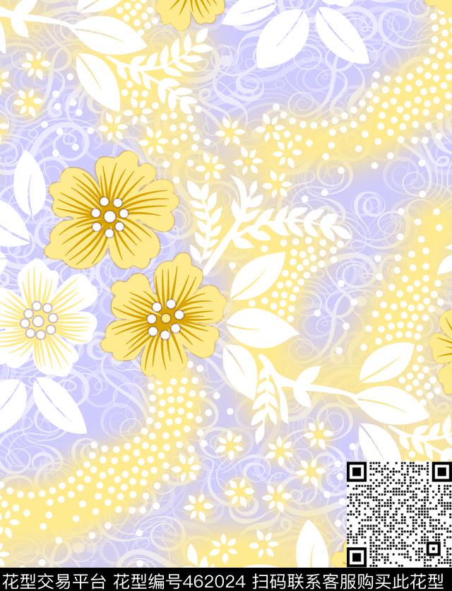 仿古花纹花卉绚丽风格传统印花华亿平台下载（图片编号: 462024） - 瓦栏（Walan）