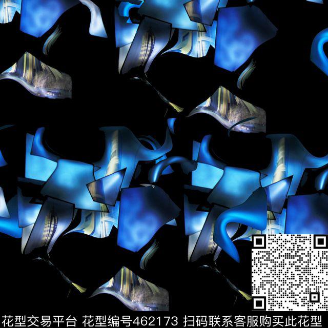 复古光影色块数码印花华亿平台下载（图片编号: 462173） - 瓦栏（Walan）