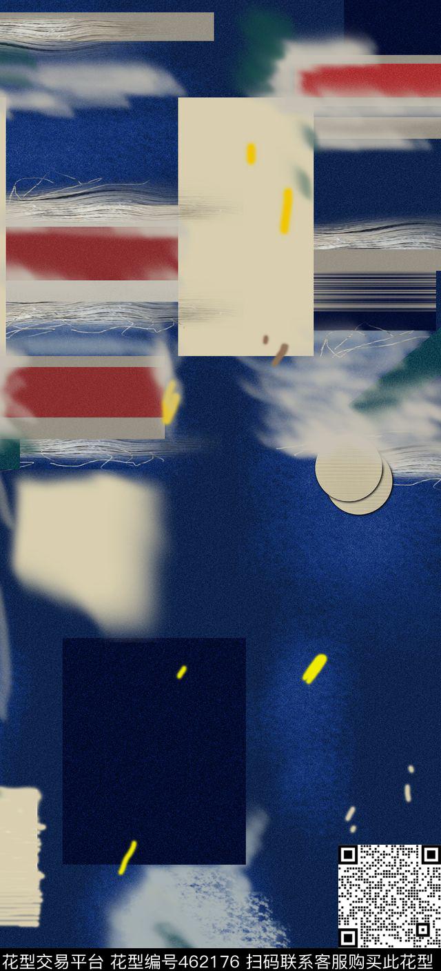 复古几何潮流大牌定位数码印花华亿平台下载（图片编号: 462176） - 瓦栏（Walan）