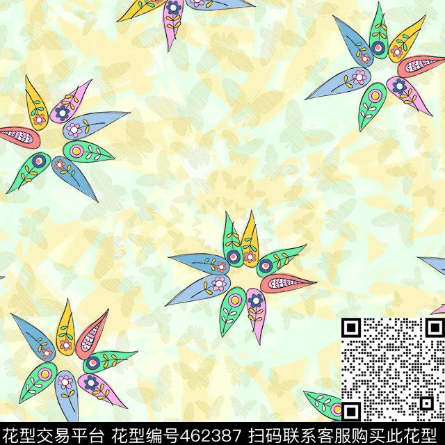 图案风格图案背景传统印花华亿平台下载（图片编号: 462387） - 瓦栏（Walan）