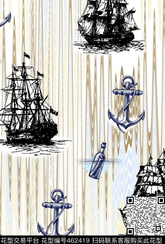 船航海面料数码印花华亿平台下载（图片编号: 462419） - 瓦栏（Walan）