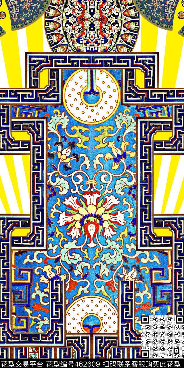 中国风潮流大牌数码印花华亿平台下载（图片编号: 462609） - 瓦栏（Walan）