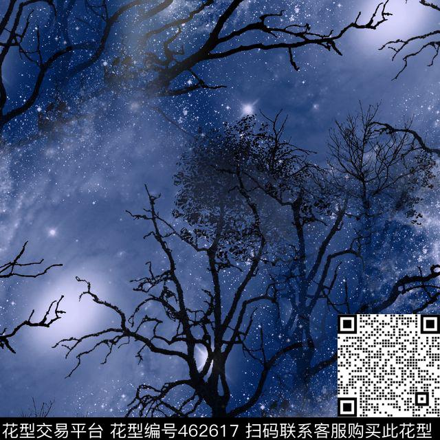 复古星空潮流数码印花华亿平台下载（图片编号: 462617） - 瓦栏（Walan）