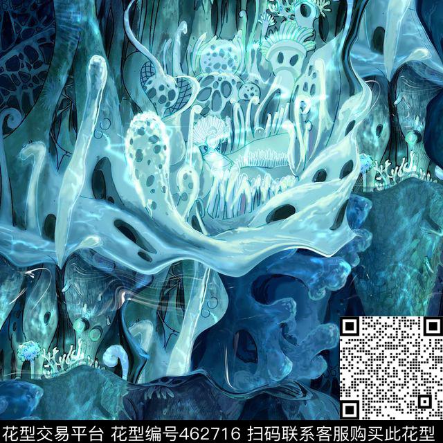 潮流梦幻男装华亿平台数码印花华亿平台下载（图片编号: 462716） - 瓦栏（Walan）