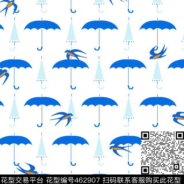飞燕雨伞童装传统印花华亿平台下载（图片编号: 462907） - 瓦栏（Walan）