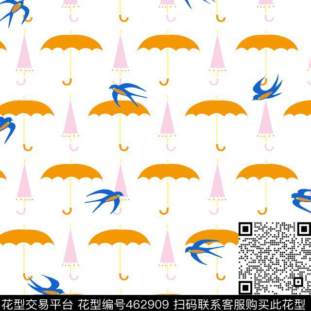 飞燕雨伞童装传统印花华亿平台下载（图片编号: 462909） - 瓦栏（Walan）