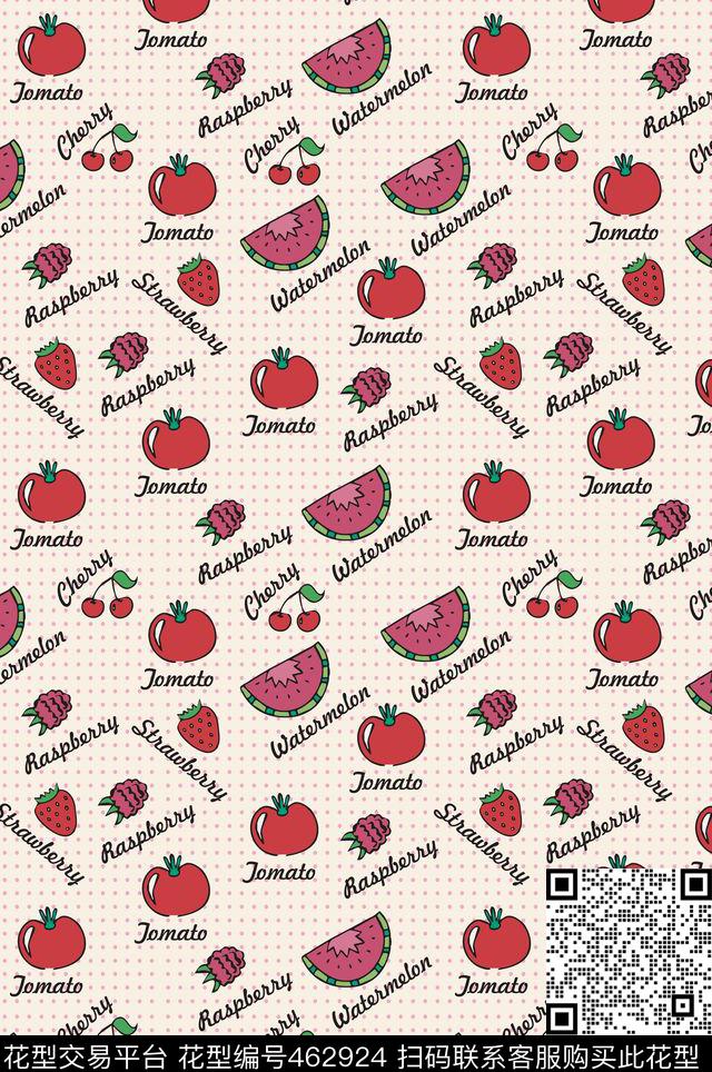 车厘子红色几何图形传统印花华亿平台下载（图片编号: 462924） - 瓦栏（Walan）