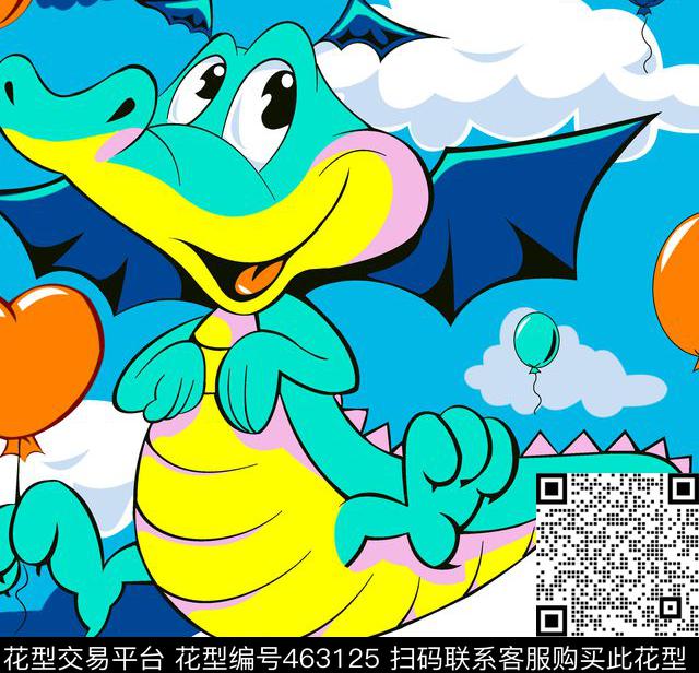 九鱼设计-童装印花华亿平台下载（图片编号: 463125） - 瓦栏（Walan）