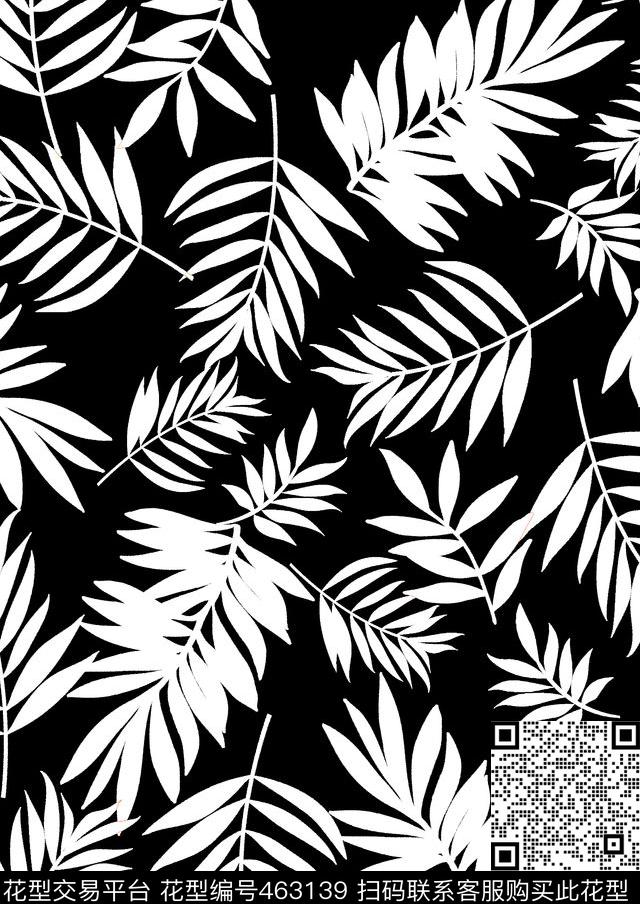 时尚女装热带叶子时尚泳装传统印花华亿平台下载（图片编号: 463139） - 瓦栏（Walan）