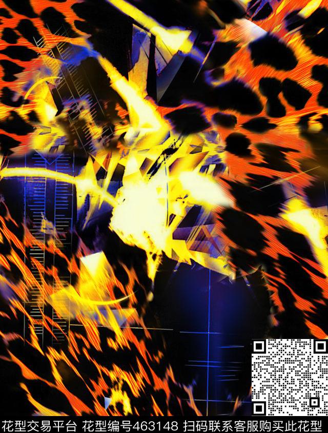 流行时尚霸气复杂传统印花华亿平台下载（图片编号: 463148） - 瓦栏（Walan）