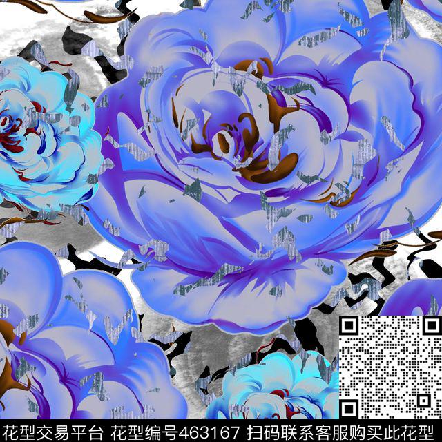 复古艺术手绘数码印花华亿平台下载（图片编号: 463167） - 瓦栏（Walan）