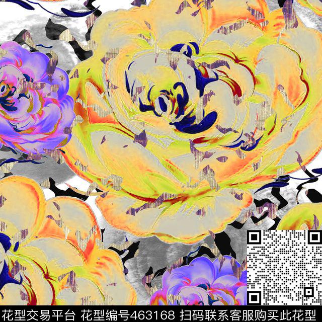 复古艺术手绘数码印花华亿平台下载（图片编号: 463168） - 瓦栏（Walan）