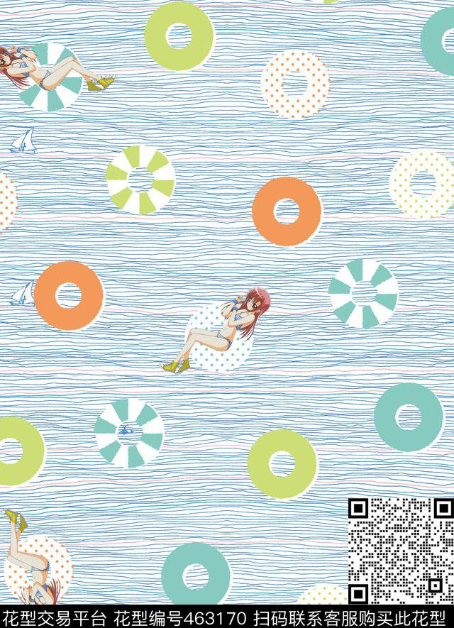 海比基尼美女传统印花华亿平台下载（图片编号: 463170） - 瓦栏（Walan）