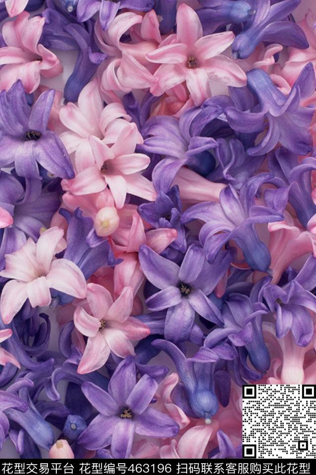 花卉紫色花海粉色花数码印花华亿平台下载（图片编号: 463196） - 瓦栏（Walan）