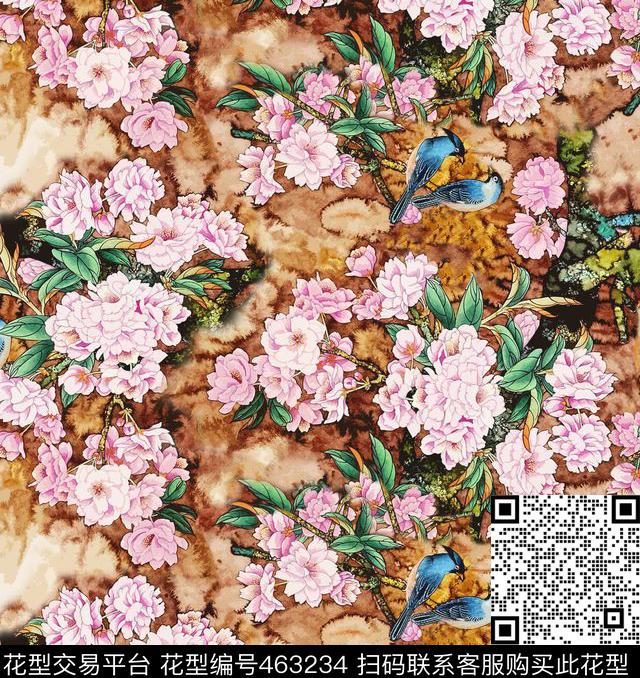 MAX-中国风民族风古典时尚数码印花华亿平台下载（图片编号: 463234） - 瓦栏（Walan）