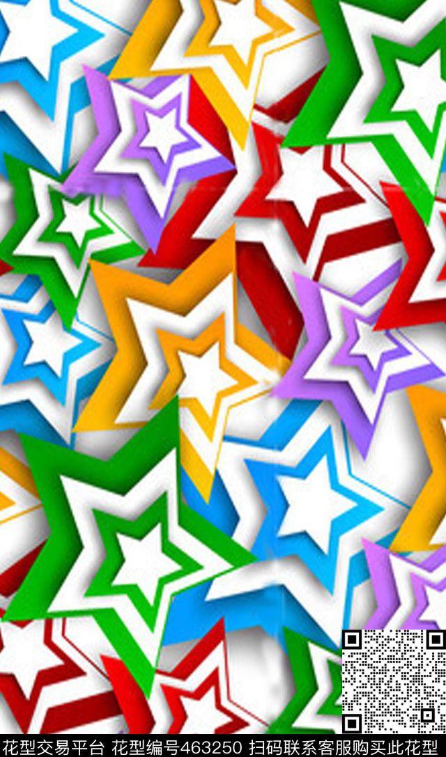 上上星星元素数码印花华亿平台下载（图片编号: 463250） - 瓦栏（Walan）