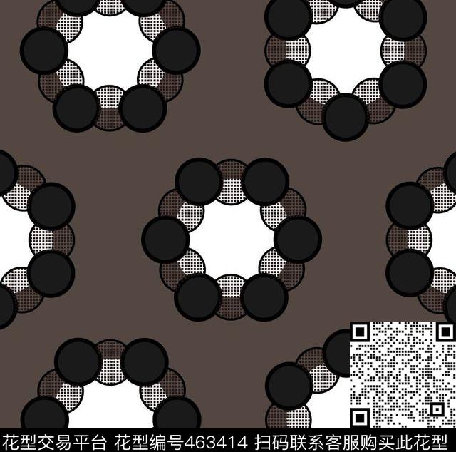 大几何简约时尚传统印花华亿平台下载（图片编号: 463414） - 瓦栏（Walan）