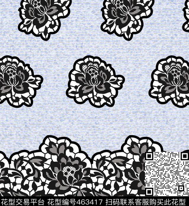 花卉洛可可月季传统印花华亿平台下载（图片编号: 463417） - 瓦栏（Walan）