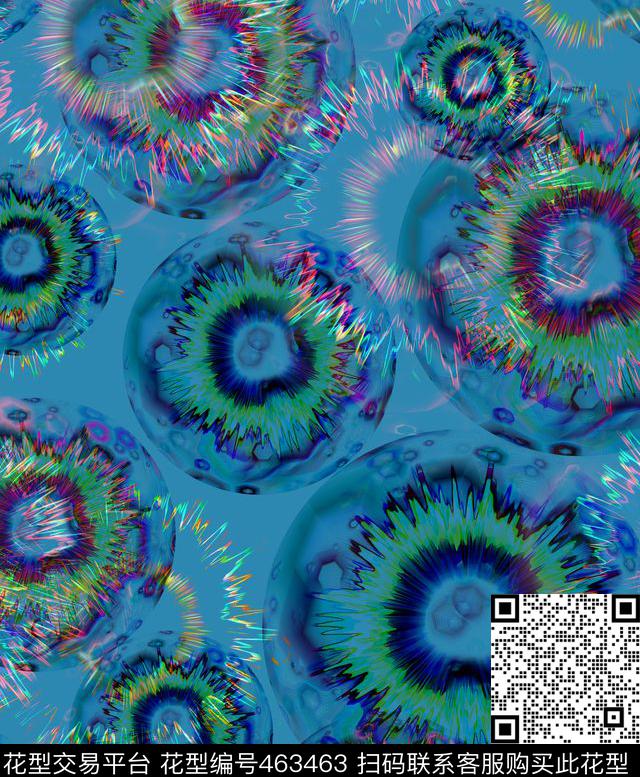 波段炫光几何数码印花华亿平台下载（图片编号: 463463） - 瓦栏（Walan）