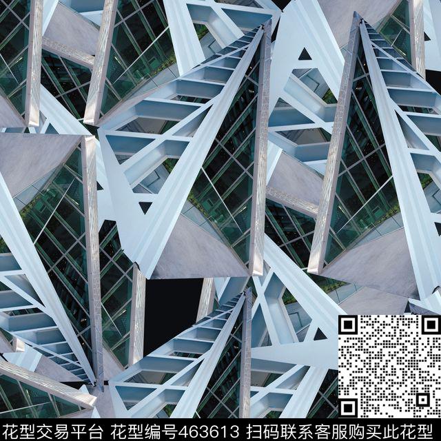 潮流几何夹克华亿平台数码印花华亿平台下载（图片编号: 463613） - 瓦栏（Walan）