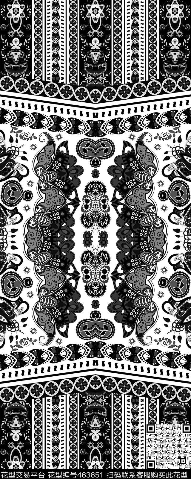 民族图案佩斯利传统印花华亿平台下载（图片编号: 463651） - 瓦栏（Walan）