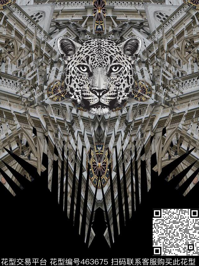 豹子建筑JustCavalli数码印花华亿平台下载（图片编号: 463675） - 瓦栏（Walan）