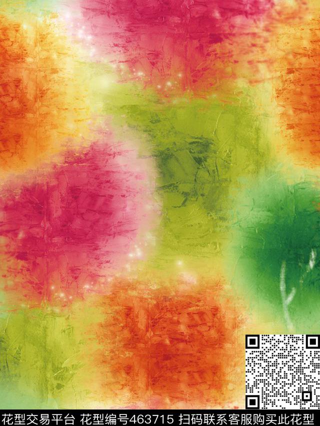 手绘水墨水彩数码印花华亿平台下载（图片编号: 463715） - 瓦栏（Walan）