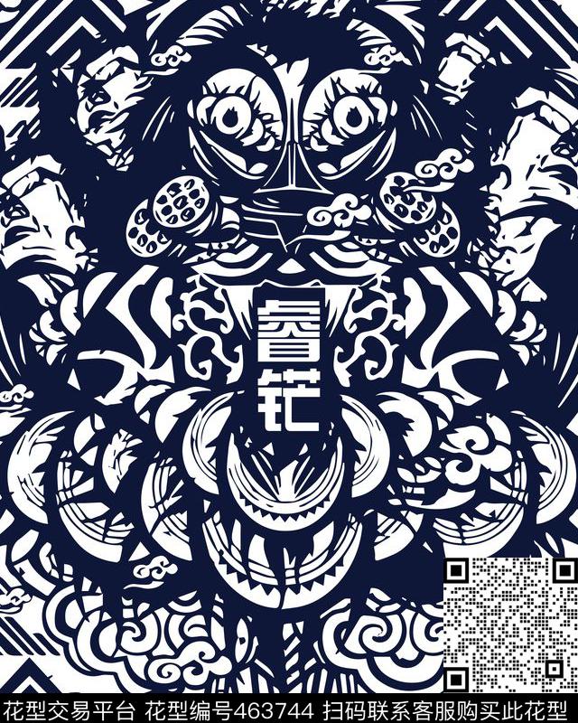 个性潮酷男装数码印花华亿平台下载（图片编号: 463744） - 瓦栏（Walan）