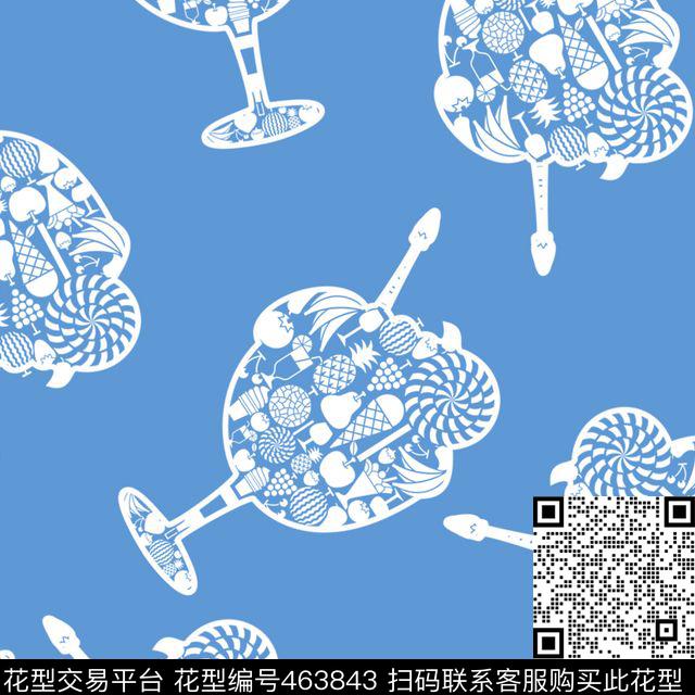 几何剪影童趣传统印花华亿平台下载（图片编号: 463843） - 瓦栏（Walan）