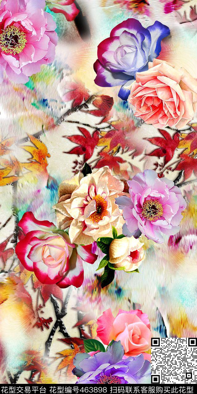 数码华亿平台照片花卉数码印花华亿平台下载（图片编号: 463898） - 瓦栏（Walan）