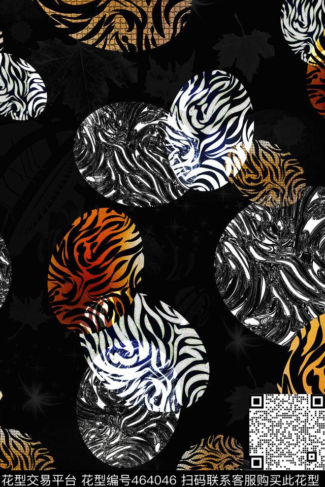 时尚潮流流行数码印花华亿平台下载（图片编号: 464046） - 瓦栏（Walan）