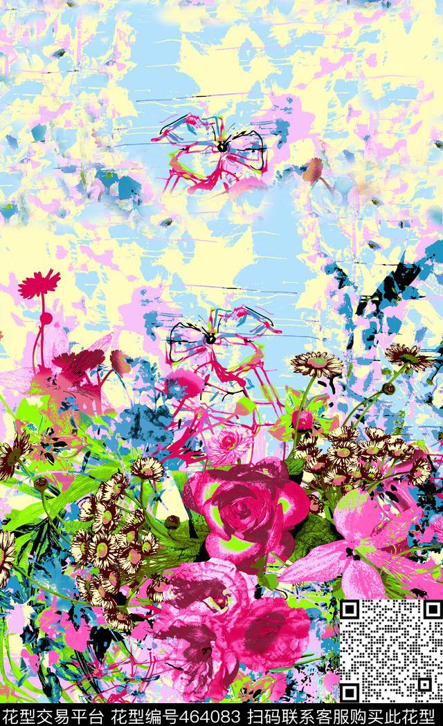 流行时尚甜美大方传统印花华亿平台下载（图片编号: 464083） - 瓦栏（Walan）