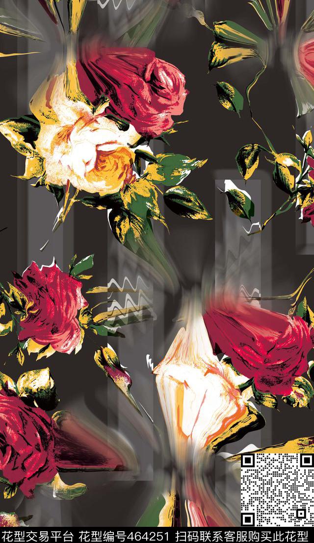 潮流大牌动感水纹几何男装女装箱包装饰品数码印花华亿平台下载（图片编号: 464251） - 瓦栏（Walan）