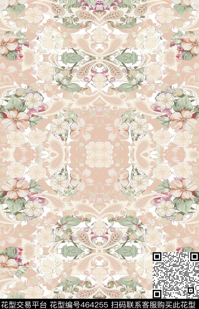 古典花纹组合传统印花华亿平台下载（图片编号: 464255） - 瓦栏（Walan）