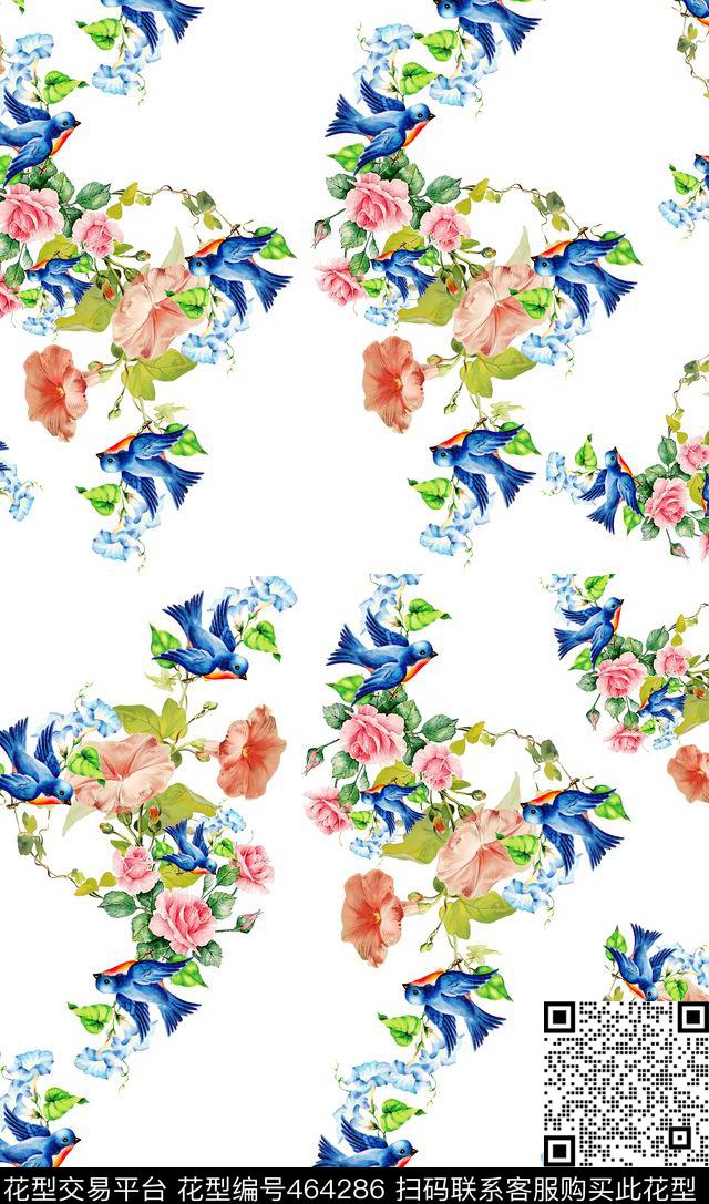 花卉花湖花瓣数码印花华亿平台下载（图片编号: 464286） - 瓦栏（Walan）