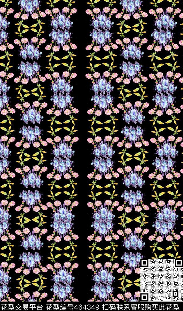 服装互惠花卉数码印花华亿平台下载（图片编号: 464349） - 瓦栏（Walan）