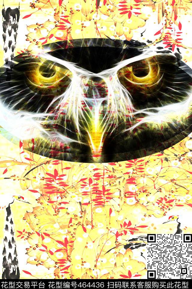 单一老鹰T-恤数码印花华亿平台下载（图片编号: 464436） - 瓦栏（Walan）